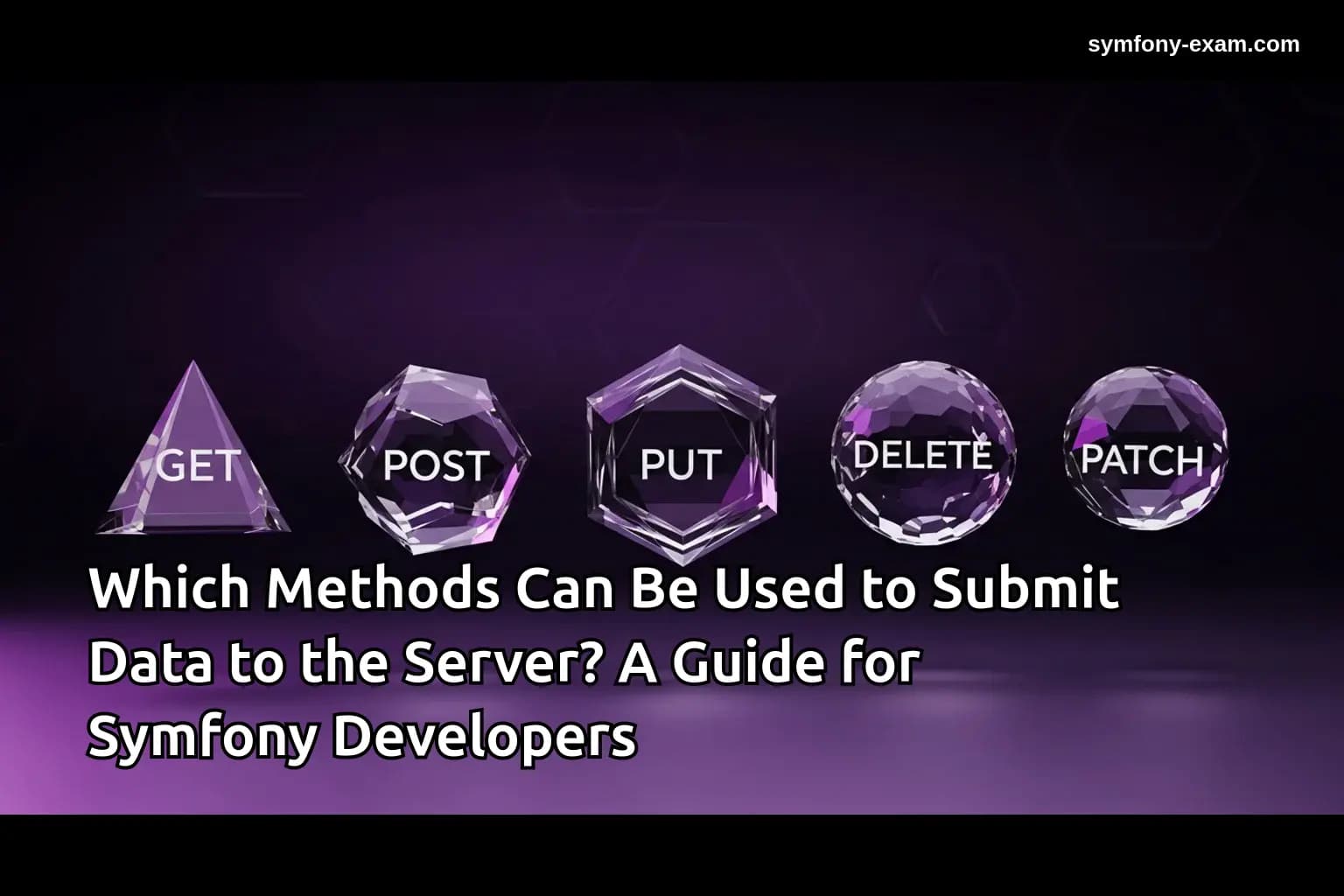 Submit Data Methods for Symfony Certification